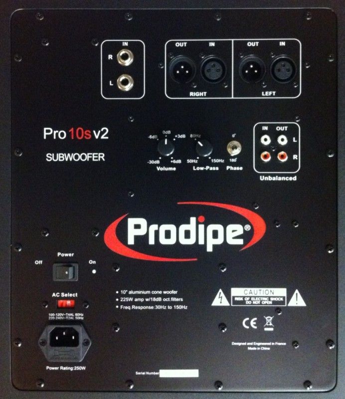 Студійний монітор (сабвуфер) Prodipe Pro 10S V3