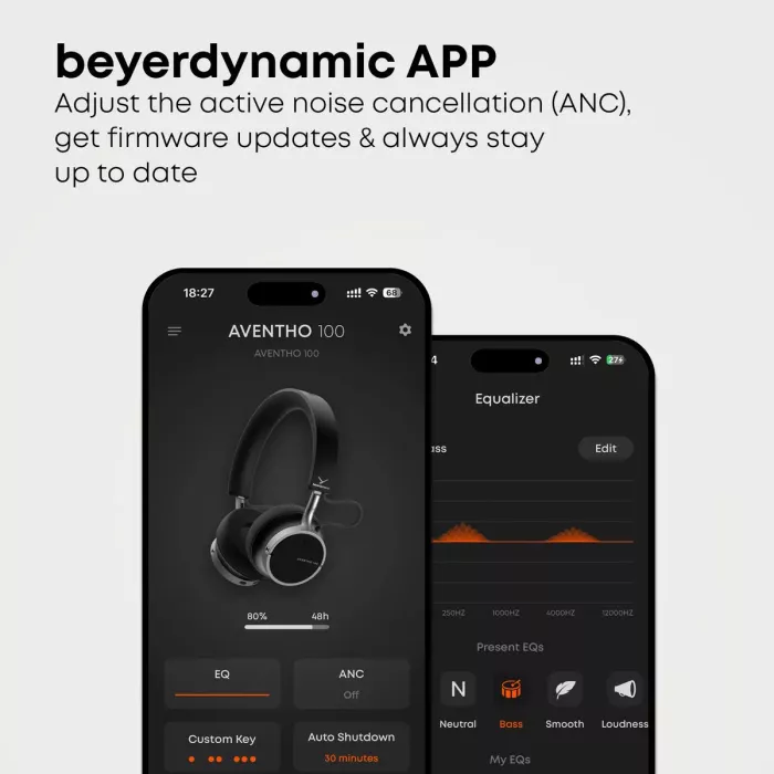 Beyerdynamic Aventho 100 cream накладні навушники закритого типу з Bluetooth Автономна робота 60 годин Вага 220г