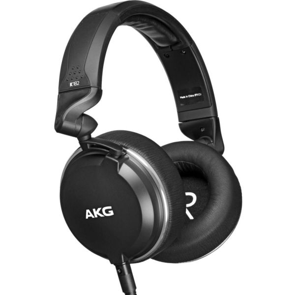 AKG K182 мониторные наушники закрытого типа для электронных барабанов, клавишных и сведения в студии. Складной механизм 3D-axis. Съемный кабель. Вес: 255 г