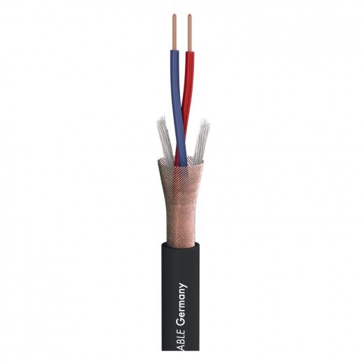 Sommer Cable 200-0001 PRO Microphone cable 2x0.22 black високоякісний, бюджетний і дуже міцний симетричний мікрофонний кабель