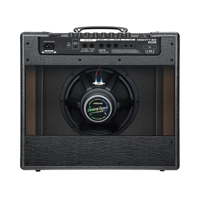 NUX Mighty 60 MKII Цифровий моделюючий гітарний підсилювач з модулем NBT-1 Bluetooth; Ефект процесор; USB-інтерфейс; Потужність 60 Вт; Керування за допомогою мобільного додатку. 