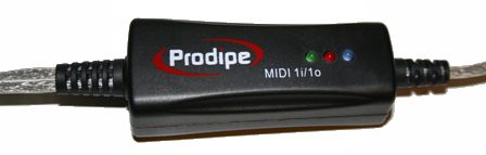 USB MIDI интерфейс Prodipe 1in/1out