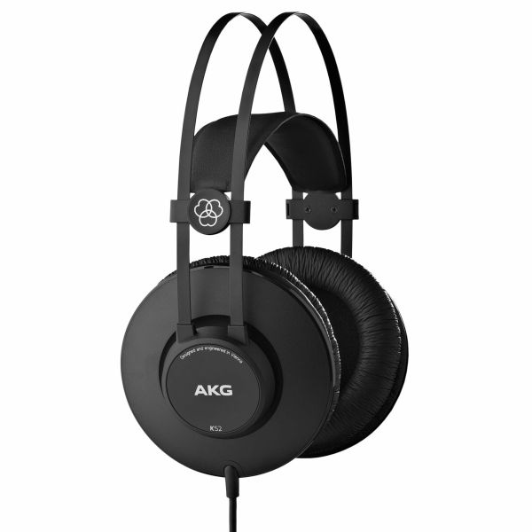 AKG K52 повнорозмірні навушники початкового рівня для моніторингу; Закритого типу; Вага 200 г.