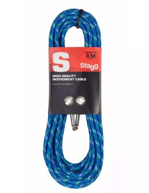 STAGG N SGC6VT BL інструментальний кабель