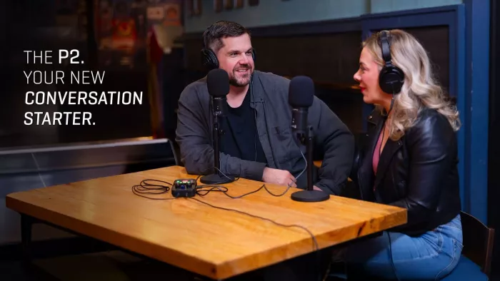 Zoom PodTrak P2 Рекордер для подкастингу із двома USB-входами для мікрофонів та двома виходами для навушників