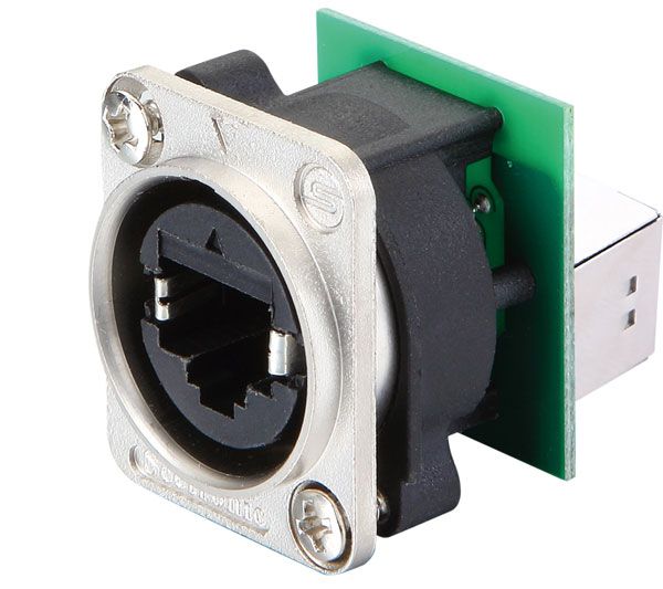 Разъем панельный ETHERCON RJ45 Seetronic SE8FDY-H-C6