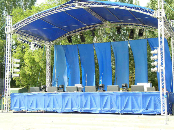 Підйомний дах для сцени 10х6