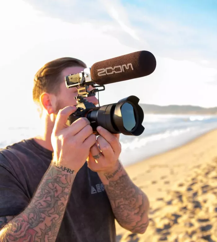 Zoom F1-SP аудіорекордер 2-канальний з суперкардіоїдним мікрофоном-пушкою Zoom SGH-6