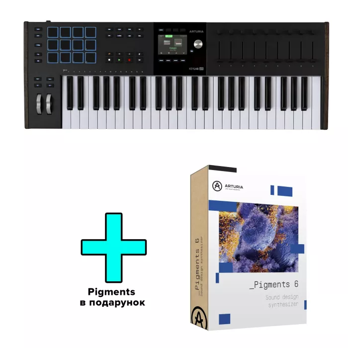 MIDI-клавиатура Arturia KeyLab 49 mk3 + Arturia Pigments