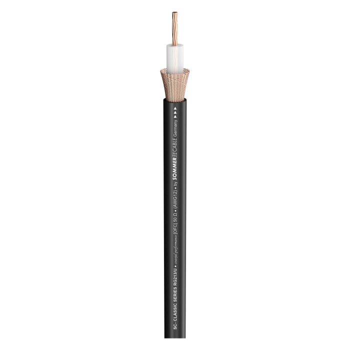 Sommer Cable 600-0551 RG/U Coax SC-Classic Series MKII; 1 x 1,98; PVC Ø 10,30 mm; black коаксіальний кабель для передачі відеосигналів, високочастотних сигналів (RF)