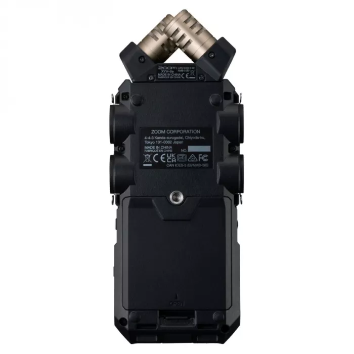 Zoom H6essential портативний рекордер 32-bit Float (6 каналів), Bluetooth (для керування та синхронізації тайм-коду), знімні X/Y мікрофони