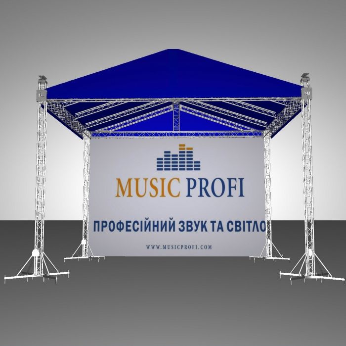Підйомний двосхилий дах 12х10м