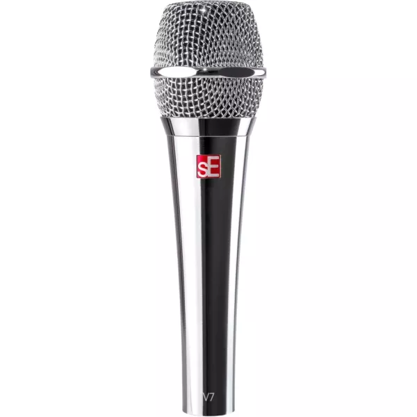 sE Electronics V7 CHROME динамический вокальный микрофон с хромированным покрытием.