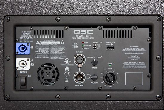 Активный сабвуфер QSC KLA181 black