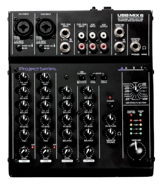 Минимикшер ART USBMix6
