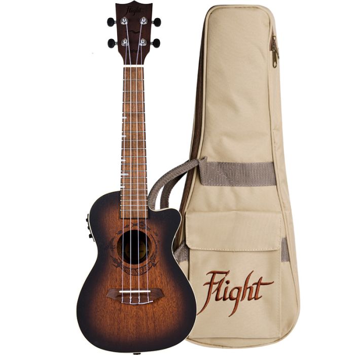 Укулеле Flight DUC380 CEQ Amber Concert