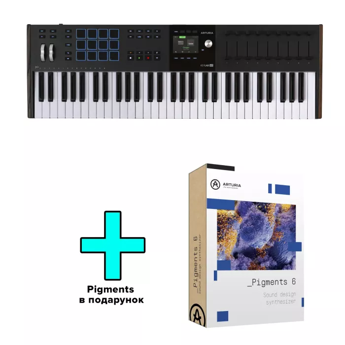 MIDI-клавиатура Arturia KeyLab 61 mk3 + Arturia Pigments