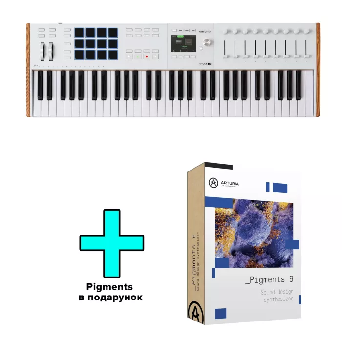 MIDI-клавиатура Arturia KeyLab 61 mk3 + Arturia Pigments