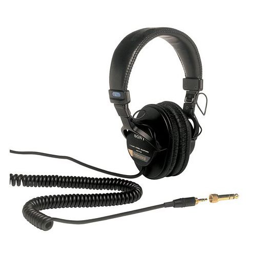 SONY PRO MDR-7506/1 Студійні навушники закритого типу; Складна конструкція; В комплекті сумка та адаптер Jack 3.5 / 6.3 мм