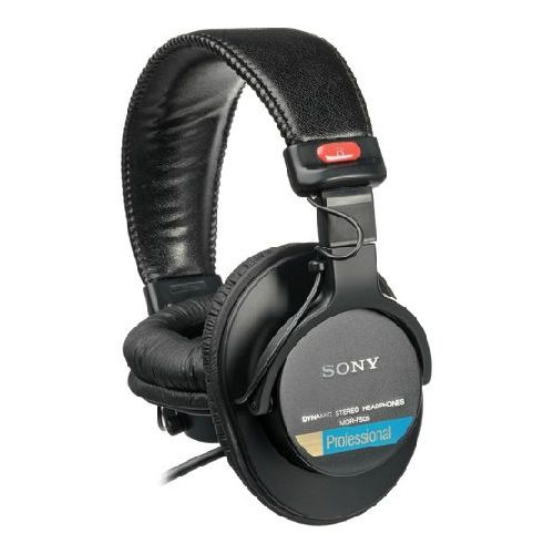 SONY PRO MDR-7506/1 Студійні навушники закритого типу; Складна конструкція; В комплекті сумка та адаптер Jack 3.5 / 6.3 мм