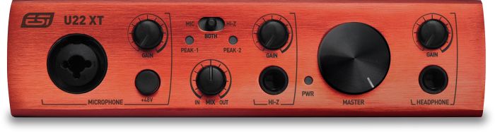 ESI U22 XT  аудіоінтерфейс USB 2.0, 24-bit / 96 kHz 