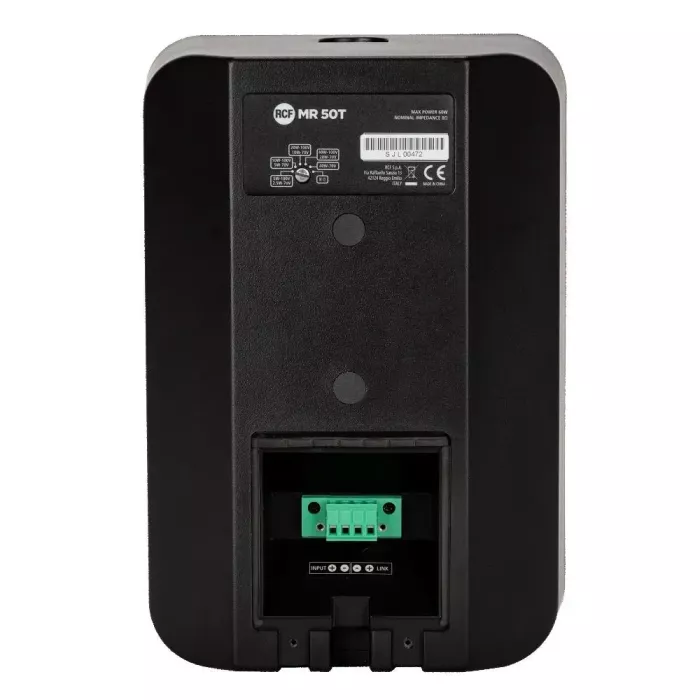 RCF MR 50T компактна 2-смугова акустична система (60 Вт, 100В/8 Ом, 5-дюймова, настінна з кронштейном)