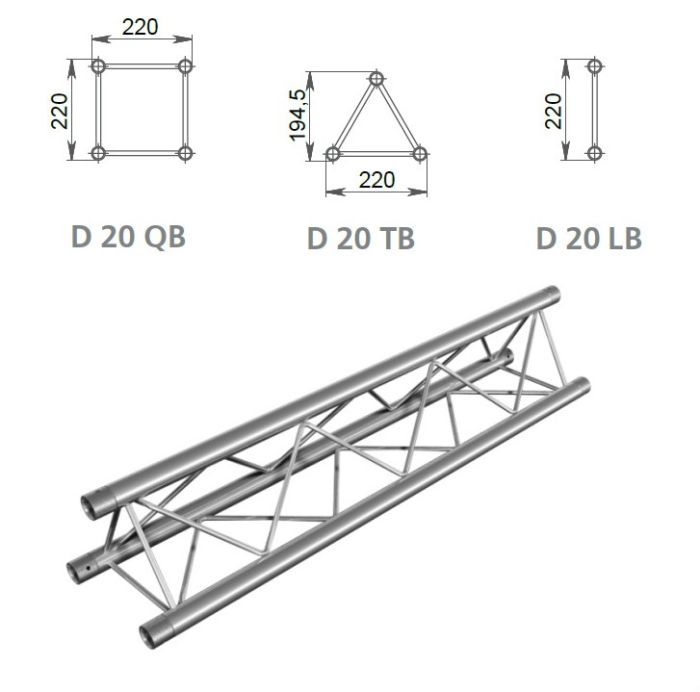Ферма трикутна D-20 2,0 м