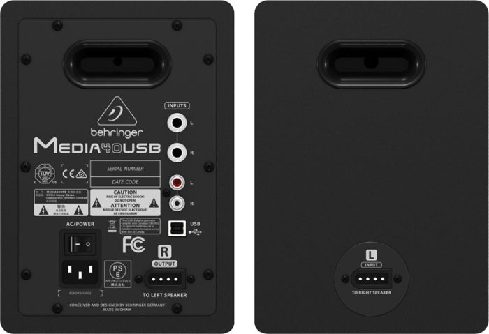 Студійні монітори BEHRINGER MEDIA 40USB Студійні монітори BEHRINGER MEDIA 40USB