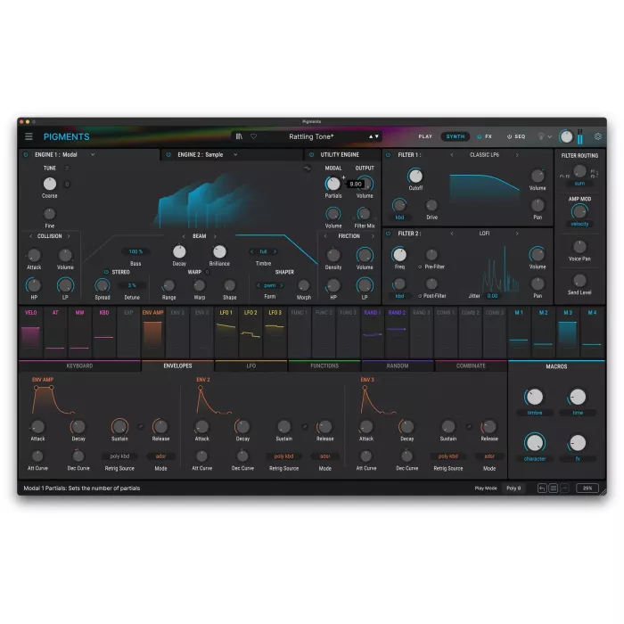 Программное обеспечение Arturia Pigments 6