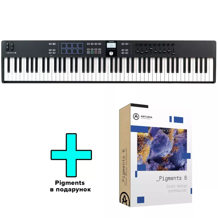 MIDI-клавиатура Arturia KeyLab Essential 88 mk3 + Arturia Pigments