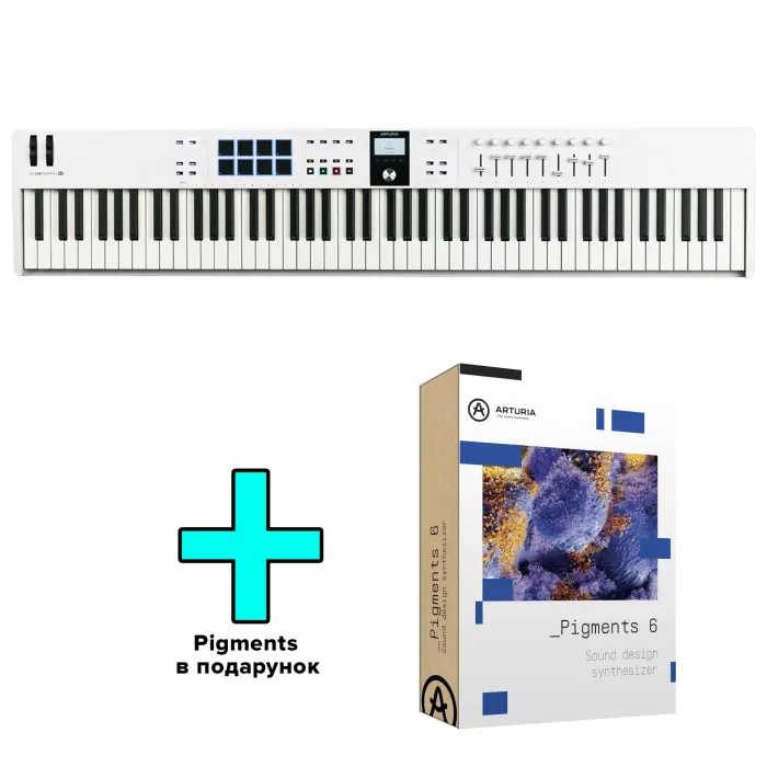 MIDI-клавиатура Arturia KeyLab Essential 88 mk3 + Arturia Pigments