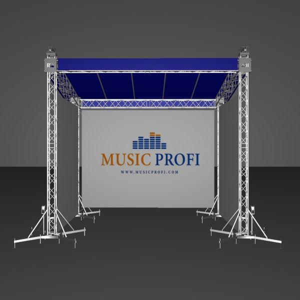 Подъемная односкатная крыша для сцены 6х4