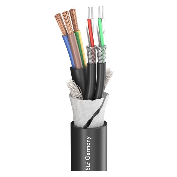 Sommer Cable 500-0281-2 MONOLITH 2 DMX-Kombil./black 3x2,50mm² кабель для одночасної передачи живлення та DMX-сигналу