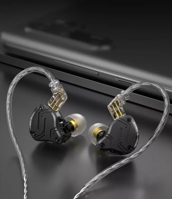 Наушники KZ Audio ZS10 PRO X BLACK NO MIC