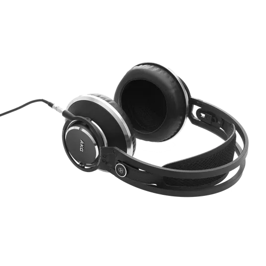 AKG K872 високоякісні моніторні навушники з магнітною системою Tesla; Перфороване наголов'я; 3D чаші; Дворядна звукова котушка; Знімний кабель із роз'ємом LEMO; Із кейсом та підставкою; Вага 390г.