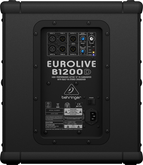 Активная акустическая система BEHRINGER EUROLIVE B1200D-PRO