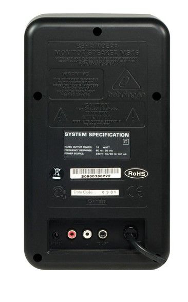 Студійний монітор BEHRINGER MS16 Студійний монітор BEHRINGER MS16