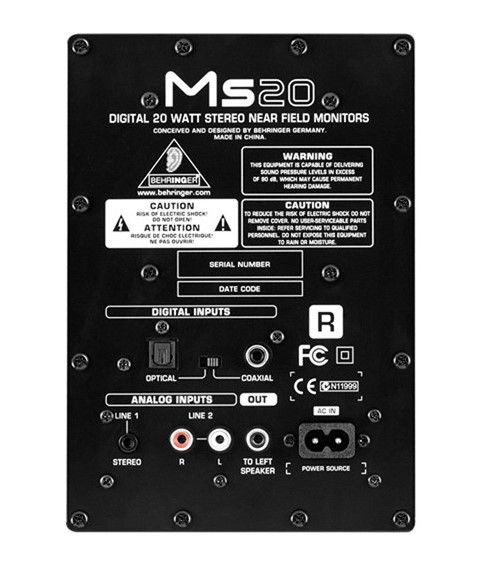 Студійні монітори BEHRINGER MS20 Студійні монітори BEHRINGER MS20
