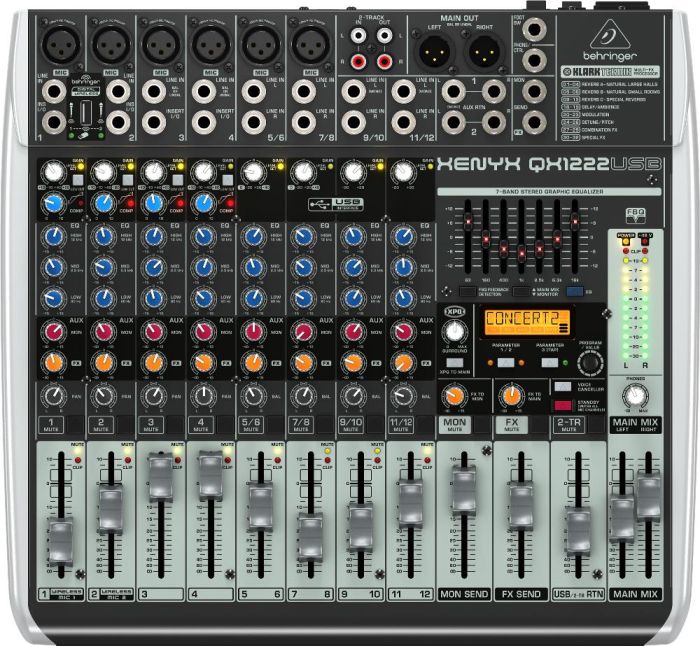 BEHRINGER XENYX XENYX QX1222USB Мікшерний пульт