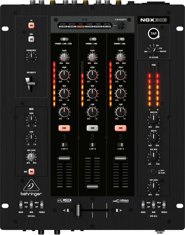 DJ микшер BEHRINGER PRO MIXER NOX303