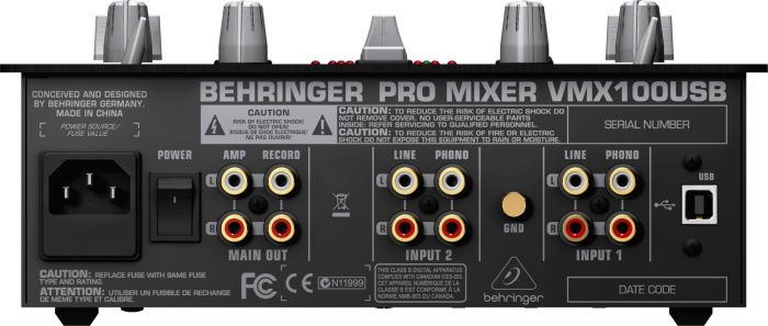 DJ-микшер BEHRINGER PRO MIXER VMX100USB