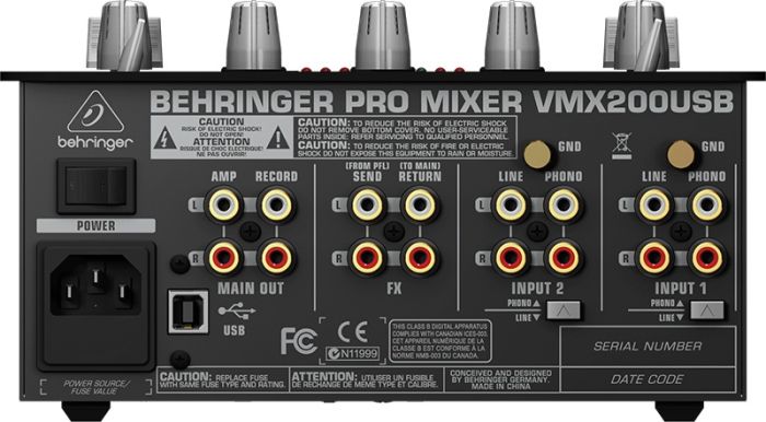 DJ-микшер BEHRINGER PRO MIXER VMX200USB