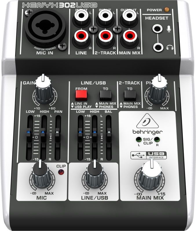 Микшерный пульт BEHRINGER XENYX 302USB