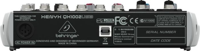 Мікшерний пульт BEHRINGER XENYX XENYX QX1002USB