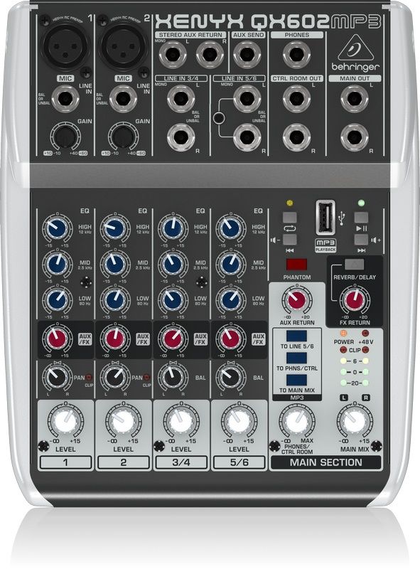 Микшерный пульт BEHRINGER XENYXQX602MP3