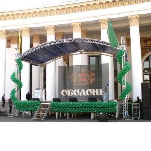 Підйомний дах для сцени 10х6