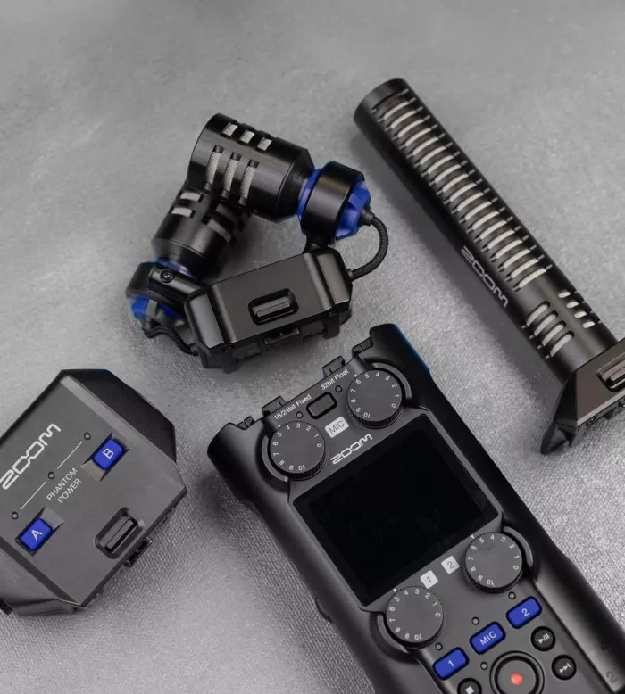 Zoom H5studio рекордер для студії та поля з 32-біт Float, багатоканальний одночасний запис (4 ізольовані доріжки + стерео мікс)