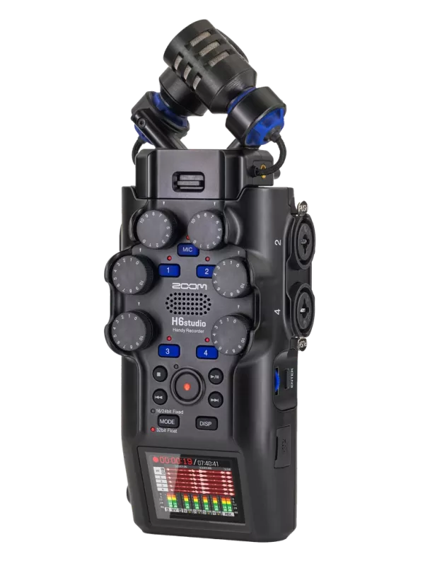 Zoom H6essential портативний рекордер 32-bit Float (6 каналів), Bluetooth (для керування та синхронізації тайм-коду), знімні X/Y мікрофони