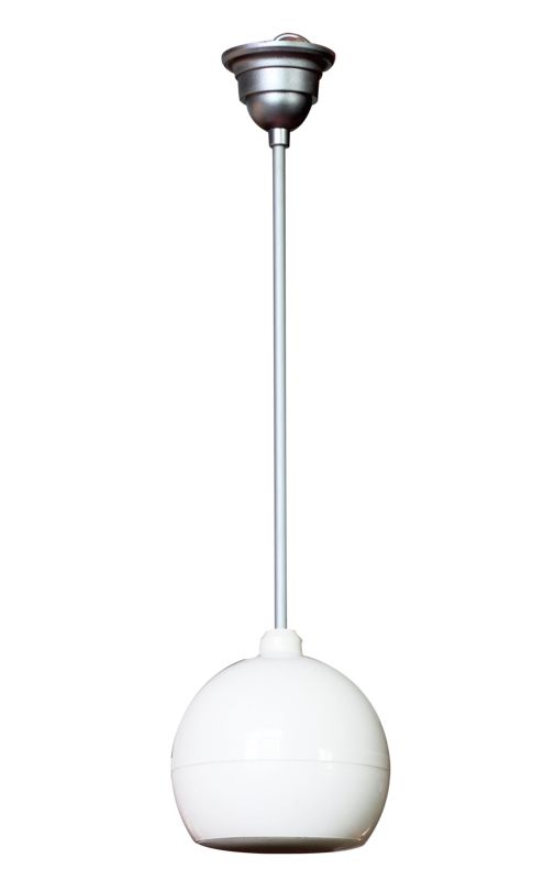 4all Audio CELL BALL  подвесная акустическая система с округлым корпусом. Уровень мощности: 8 Вт. Широкая звуковая дисперсия (360° горизонтальная). Вес: 1,5 кг. 