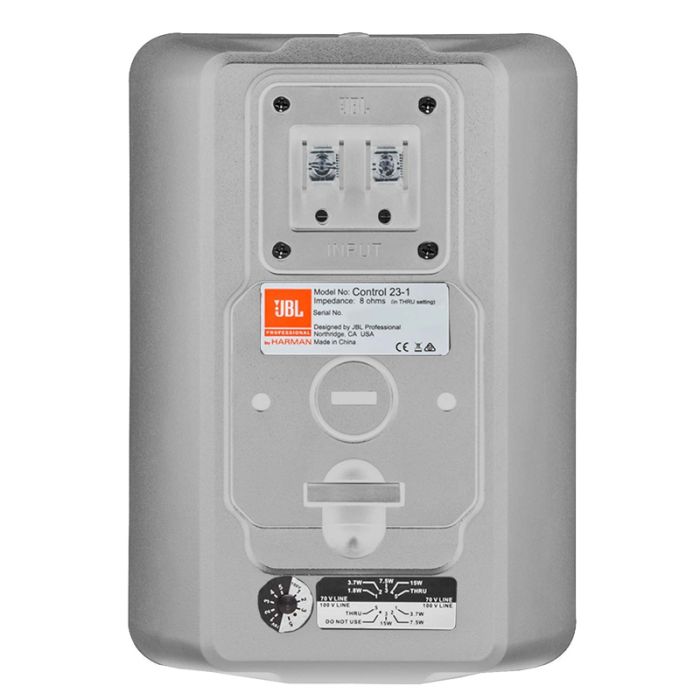 JBL CONTROL 23-1-WH компактный громкоговоритель трансляционный